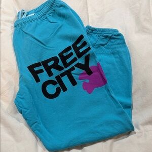 Free City Blue Sweatpants S